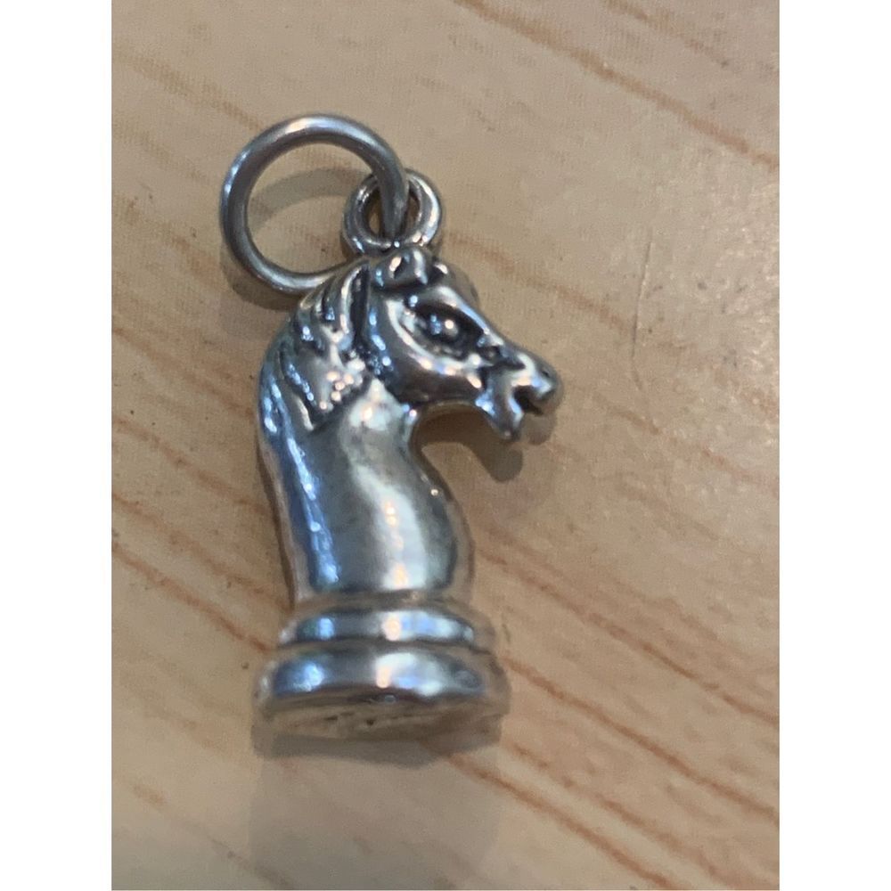 .925 Chess Knight #Game Sterling Silver Jewelry Charm